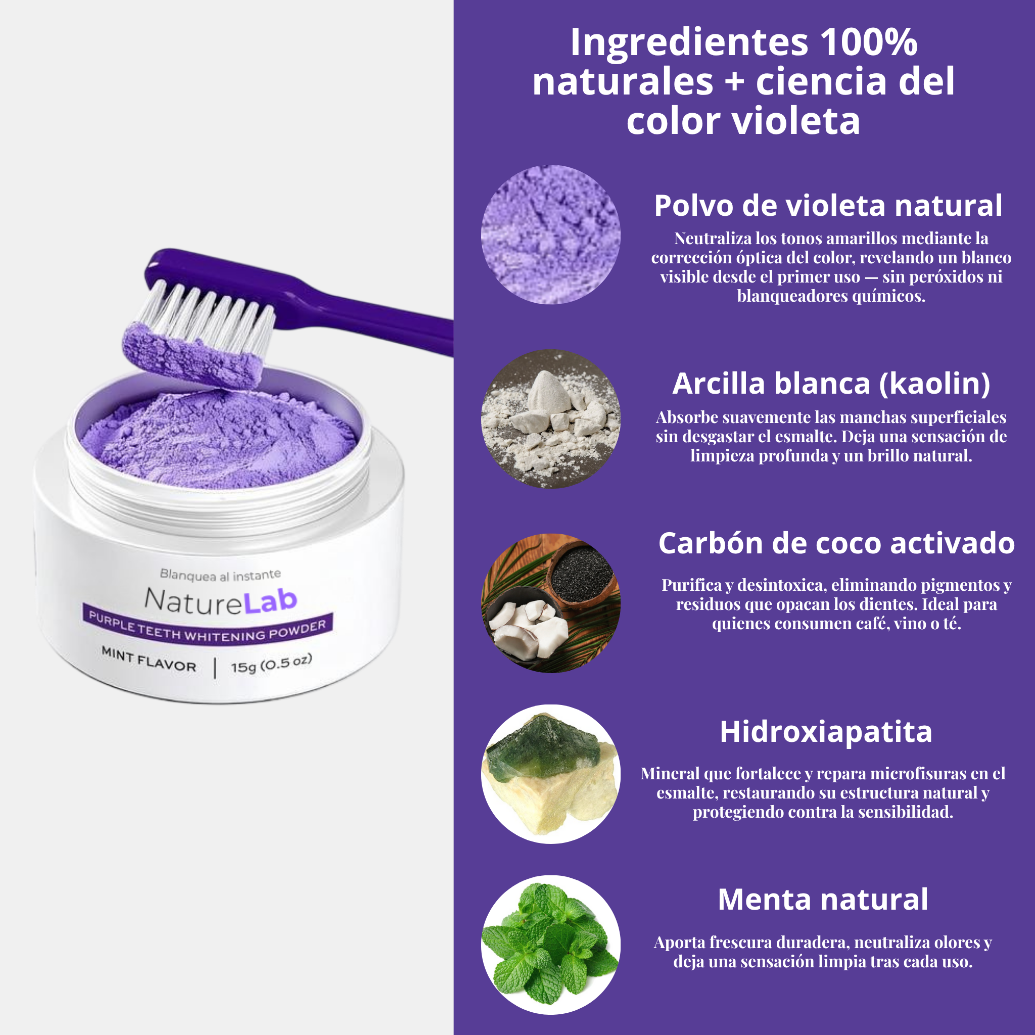 Blanqueador instantáneo para dientes NaturLab®