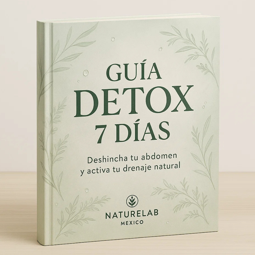 Guía Detox 7 Días (valor $299 MXN) — descubre cómo potenciar los resultados de tu drenaje desde el primer día.
